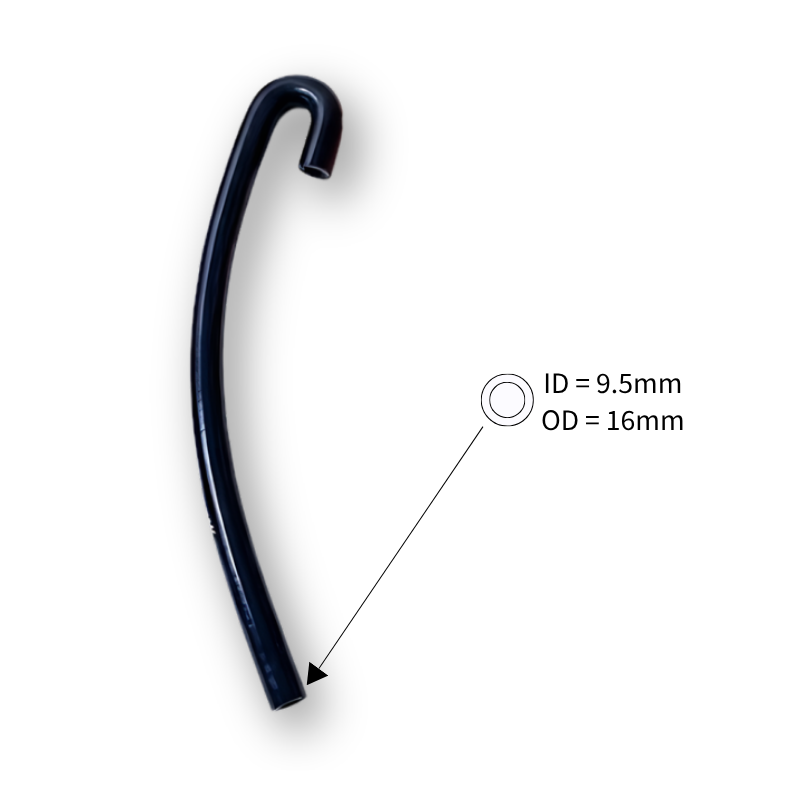 9.5mm (3/8") ID J-Shape 180 Degree Silicone PCV Breather Hose Universal