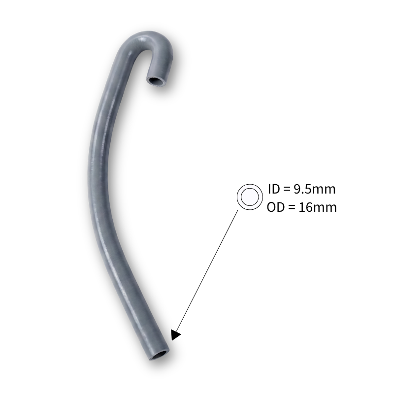 9.5mm (3/8") ID J-Shape 180 Degree Silicone PCV Breather Hose Universal