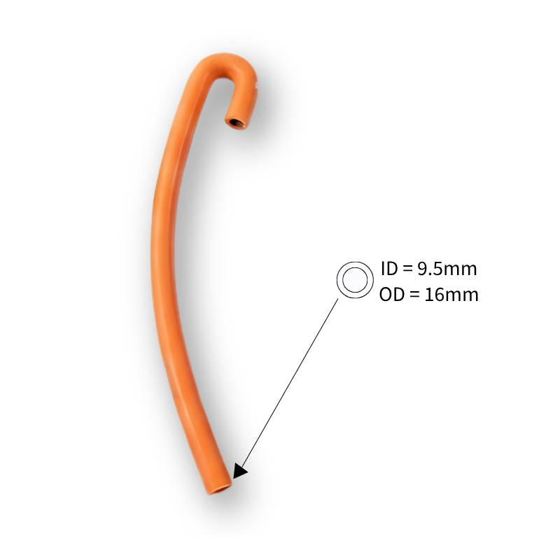 9.5mm (3/8") ID J-Shape 180 Degree Silicone PCV Breather Hose Universal