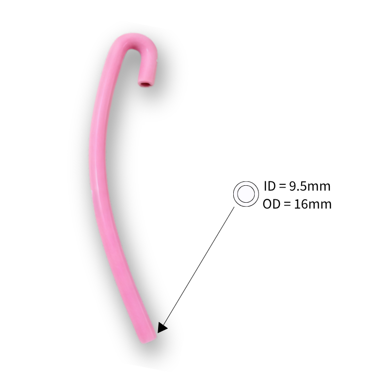 9.5mm (3/8") ID J-Shape 180 Degree Silicone PCV Breather Hose Universal