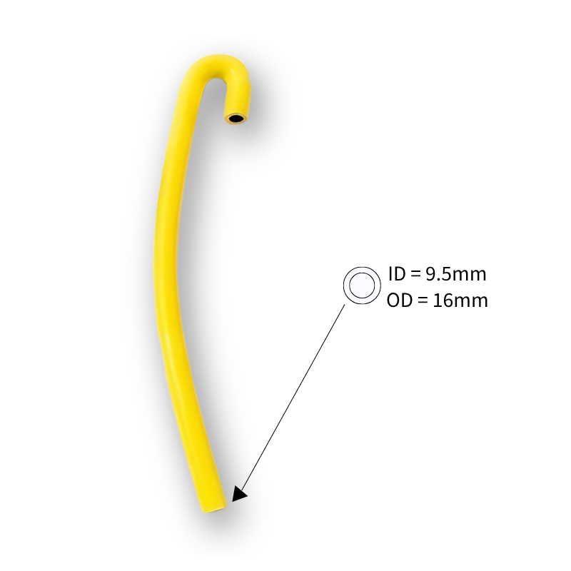 9.5mm (3/8") ID J-Shape 180 Degree Silicone PCV Breather Hose Universal