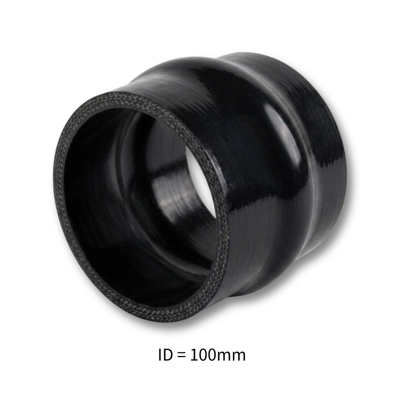 Black Silicone Hump Hose Coupler Connector Intercooler Universal