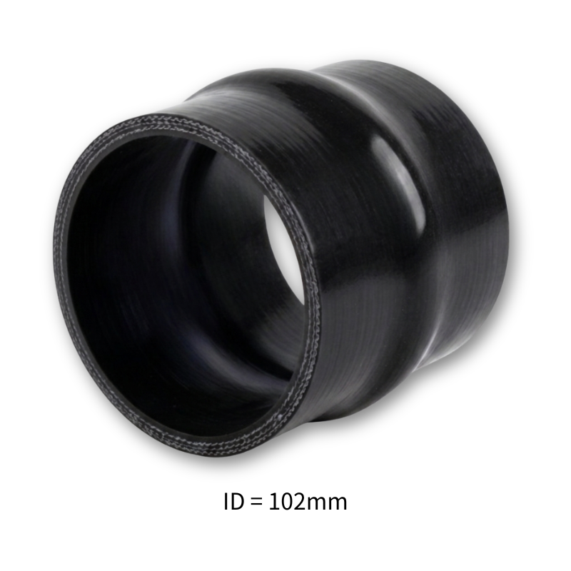 Black Silicone Hump Hose Coupler Connector Intercooler Universal