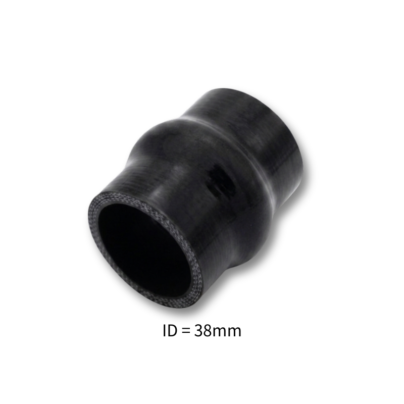 Black Silicone Hump Hose Coupler Connector Intercooler Universal