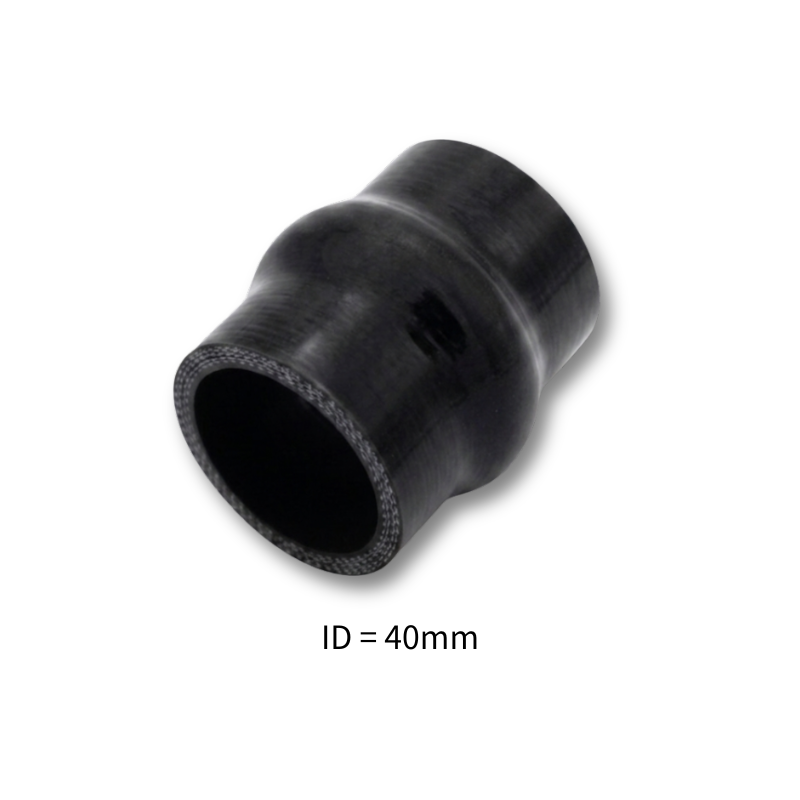 Black Silicone Hump Hose Coupler Connector Intercooler Universal
