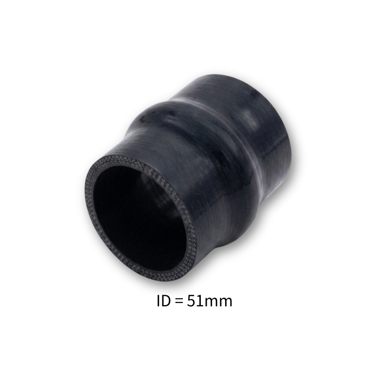 Black Silicone Hump Hose Coupler Connector Intercooler Universal