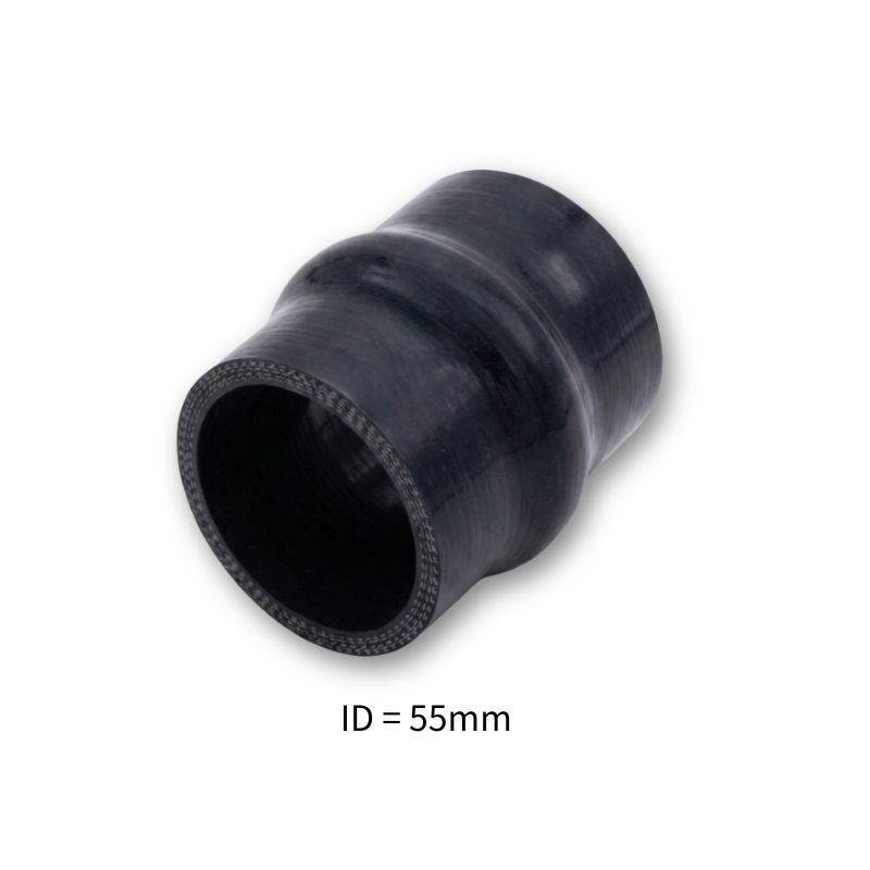 Black Silicone Hump Hose Coupler Connector Intercooler Universal