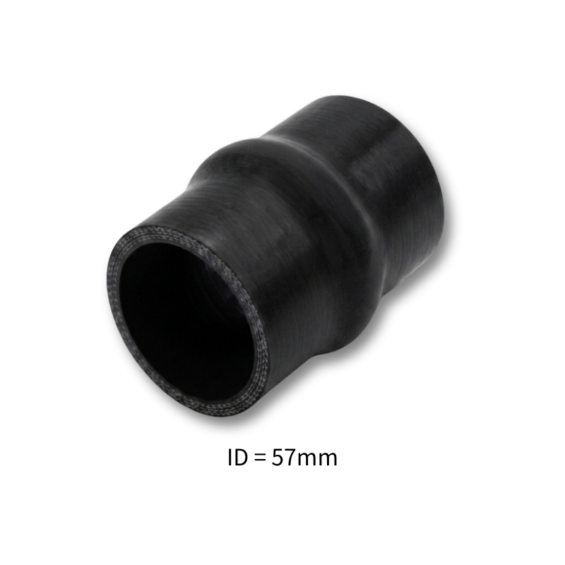 Black Silicone Hump Hose Coupler Connector Intercooler Universal