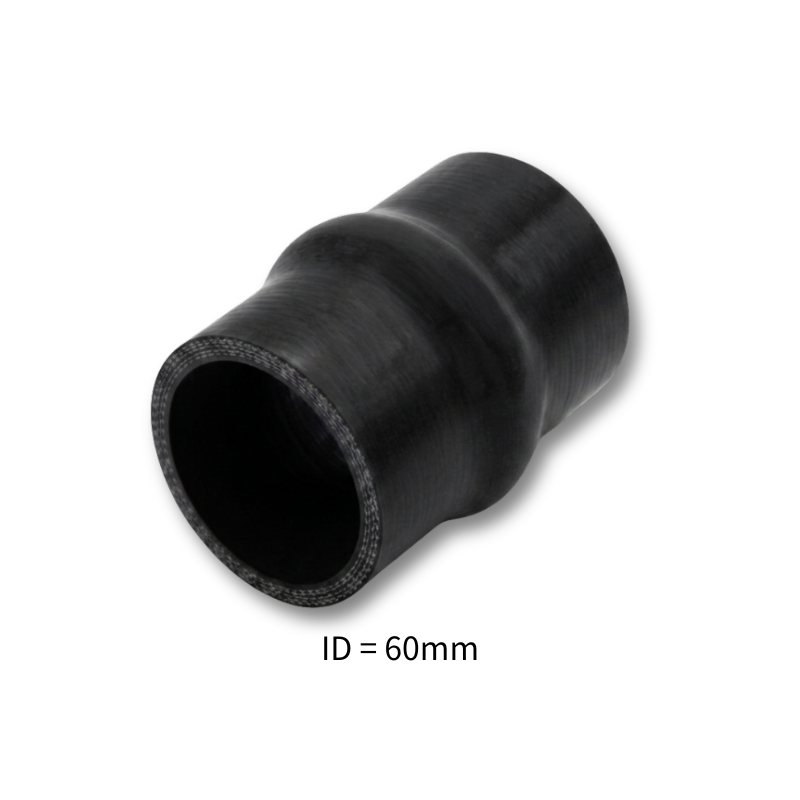 Black Silicone Hump Hose Coupler Connector Intercooler Universal