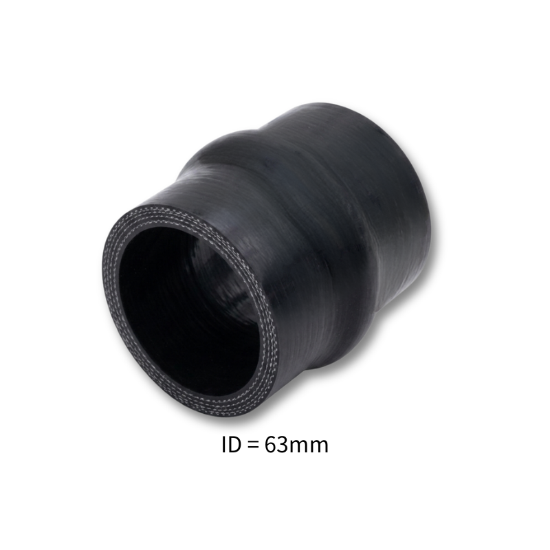 Black Silicone Hump Hose Coupler Connector Intercooler Universal