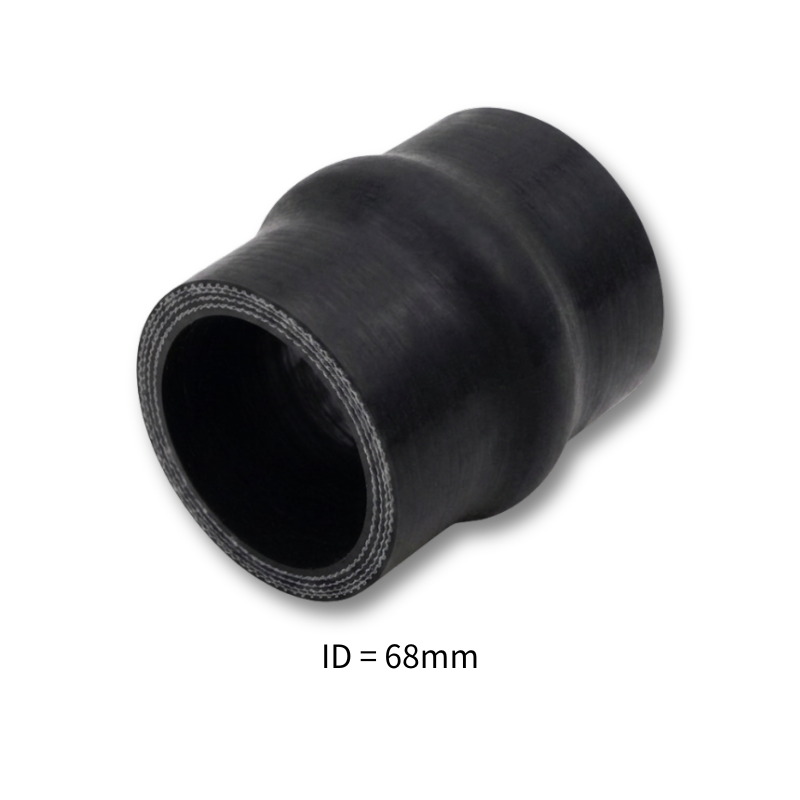 Black Silicone Hump Hose Coupler Connector Intercooler Universal