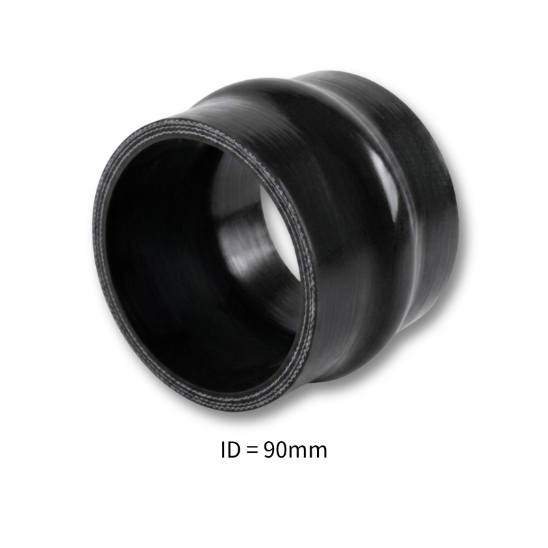 Black Silicone Hump Hose Coupler Connector Intercooler Universal